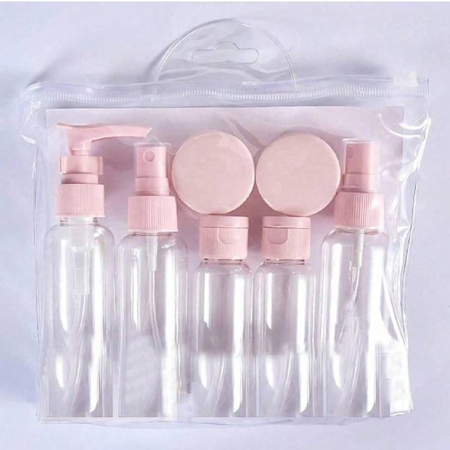 SHEIN Pp Material Travel Bottle Set, Rlotion, Travel Accessoriesefillable, Portable, Leak-Proof, Travel Bottle Set, For Toiletries, Empty Liquid Container,
