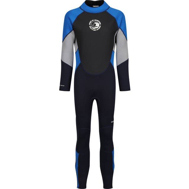 (M-L, Navy/Oxford Blue/Silver Grey) Regatta Mens 3mm Thickness Full Wetsuit