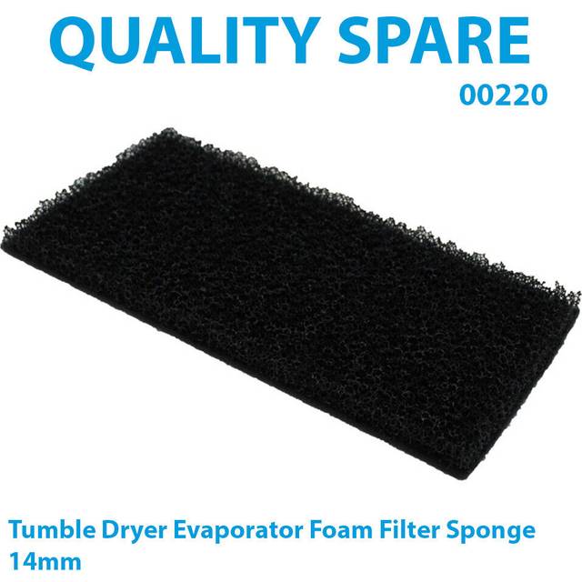 Whirlpool hscx 10431 hscx 10432 tumble dryer evaporator foam filter sponge 14mm