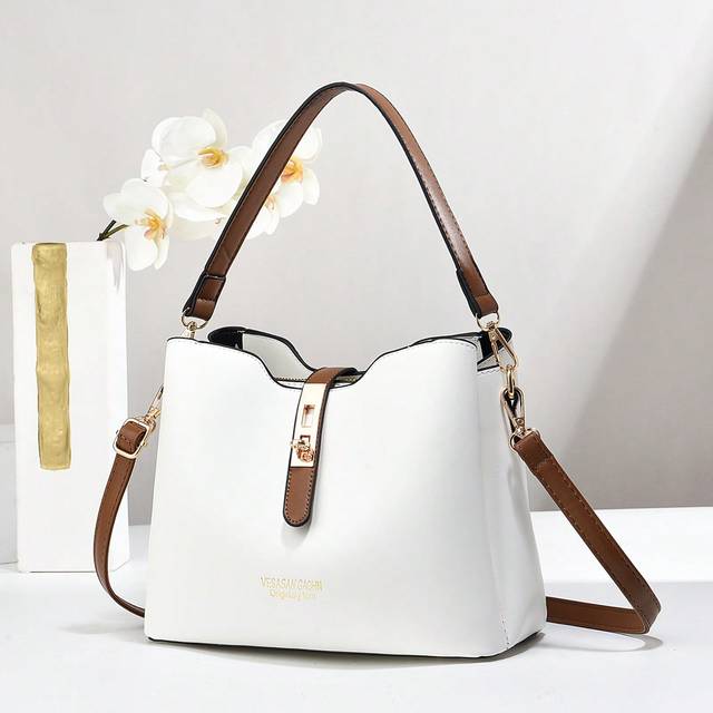 SHEIN PLANEE Simple Multi-Pocket Large-Capacity Handbag, Fashionable Top Handle Shoulder Bag, Crossbody Bag, Women&#39;s Casual Handbag, Shoulder Bag And Wallet