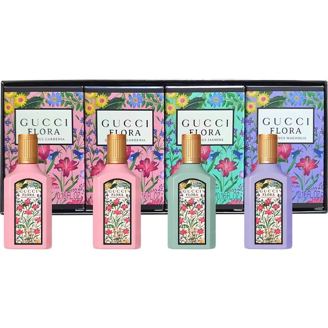 Gucci Flora Gift Set 2 x 5ml Gorgeous Gardenia EDP + 5ml Gorgeous Jasmine EDP + 5ml Gorgeous Magnolia EDP