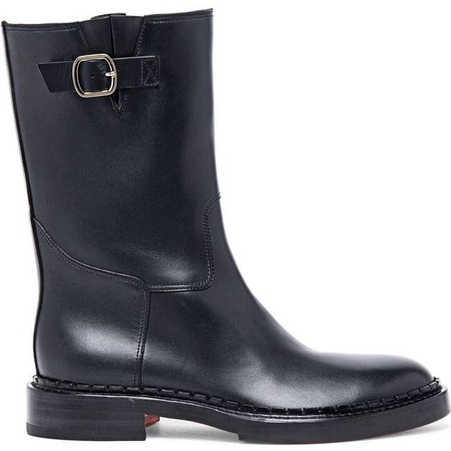 Flat Ankle Boots SANTONI Woman color Black - 40