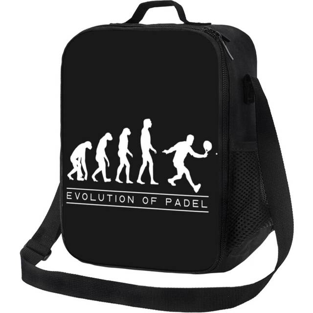 Kids Lunch Bag Evolution Of Padel Tennis Design Gift For Padel Player Coach Insulated Tote Box for Girls Boys Back to School
