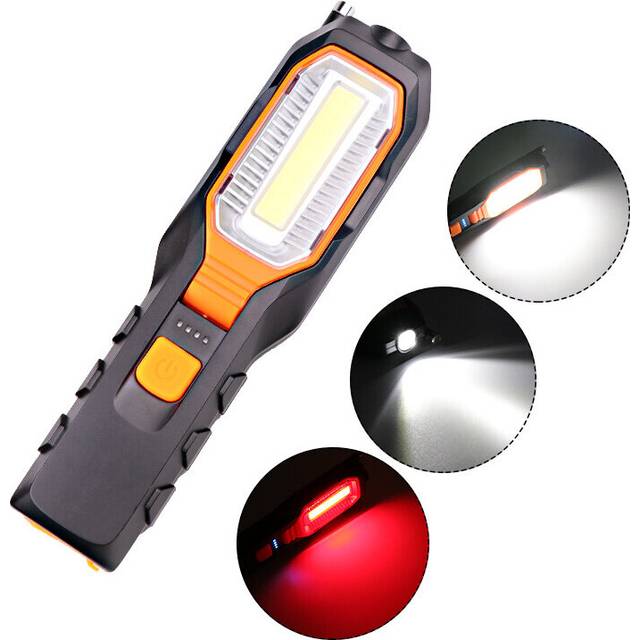 XANES 6302B COB + LED 4 Modes 90 Rotating Head Flashlight USB Rechargeable Work Light