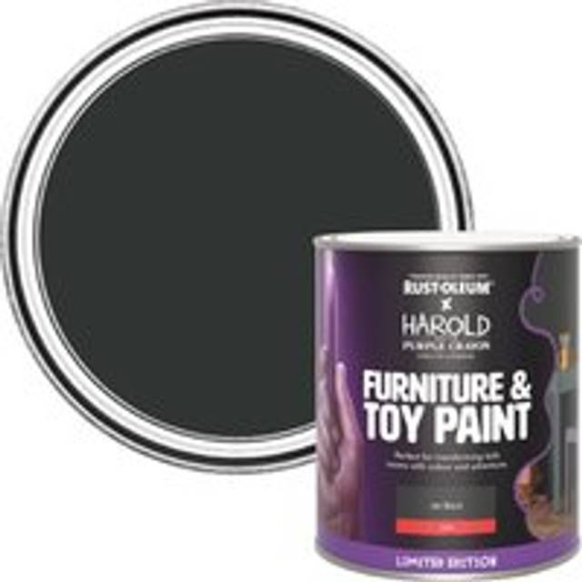 Rust-Oleum Furniture & Toy Paint, Matt Finish - Black 750ml -
