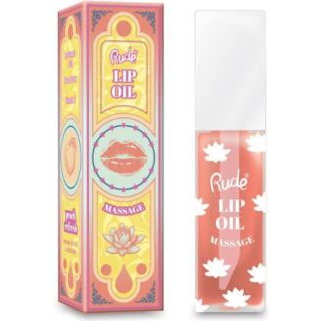 Rude Cosmetics Lip Oil Massage Læbeolie Med Fugtgivende Virkning - Strawberry Sauna