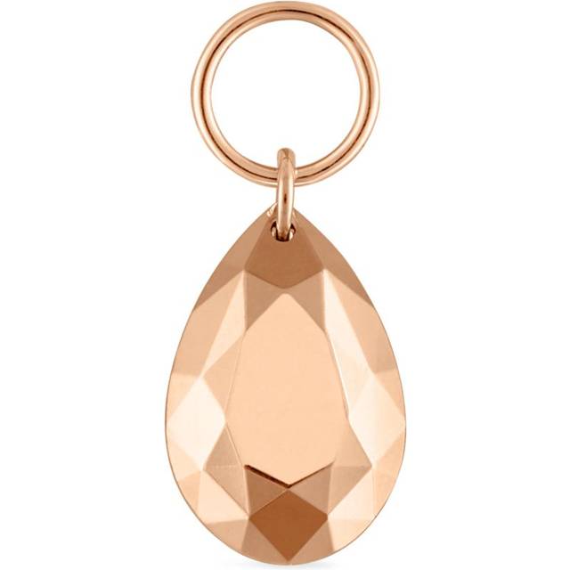 Maria Tash Faceted Pear Single Charm - Rose Gold - 7.5mm