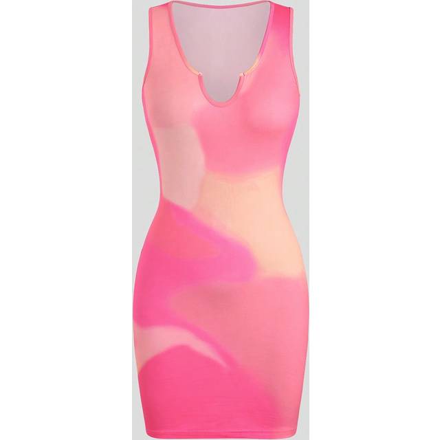 VaVaBold Women Pink Sleeveless Dress, Summer Sundress
