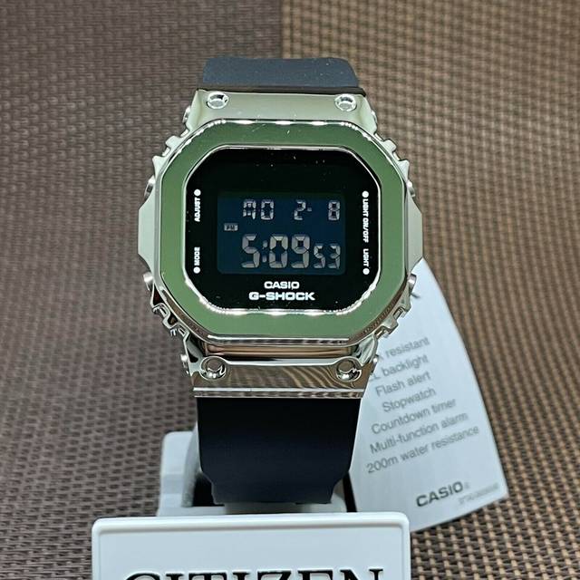 Casio G-Shock Digital Resin Strap GM-S5600-1 GMS5600-1 200M Women's Watch