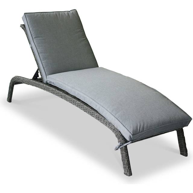 Paris Multi Position Rattan Sun Lounger | Garden Reclining Sun Bed