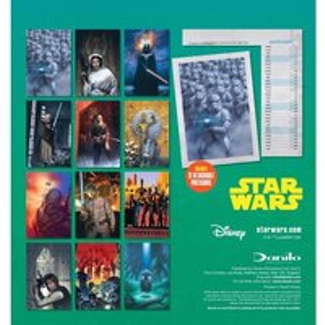 2025 Calendar Star Wars Classic Month View Desk Easel Official Product