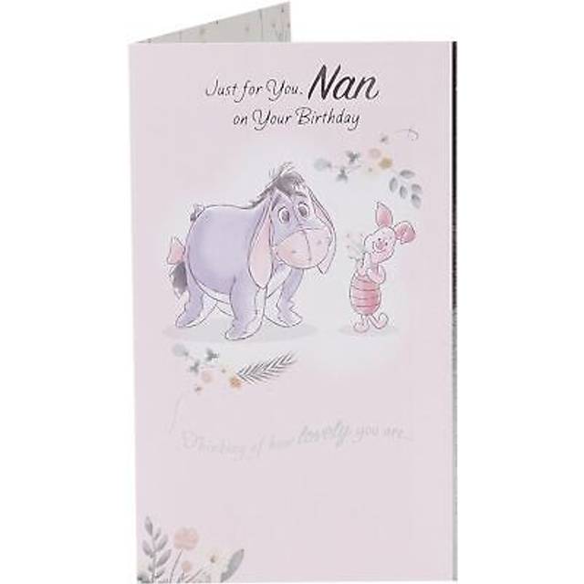 Winnie the pooh eeyore design nan birthday card