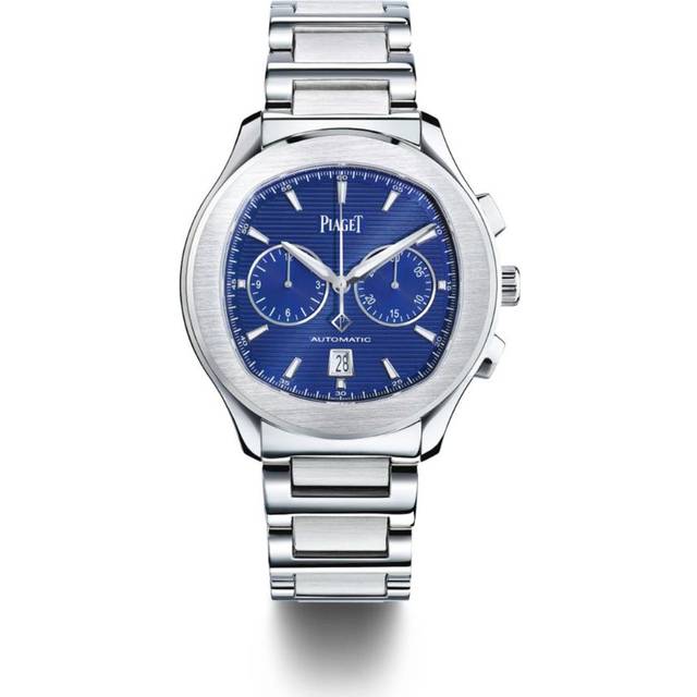 Piaget Stainless Steel Polo Bracelet Chronograph Watch - Silver - 42mm