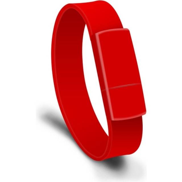 8Gb Usb 2.0 Fashion Bracelet Wristband U Disk (Red)