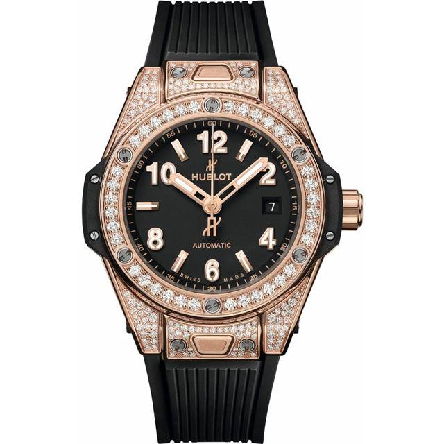 Hublot King Gold and Diamond Big Bang One Click Watch - Black - 33mm