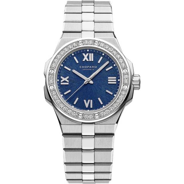 Chopard Stainless Steel and Diamond Alpine Eagle Watch - Silver - 33mm