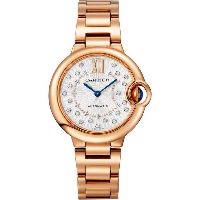 Rose Gold and Diamond Ballon Bleu de Cartier Watch - 33mm