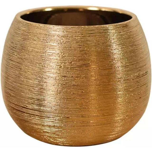 Ceramic Plant Pot Planter Unique Gold-Plated Flower Pot Succulent Flowerpot Flower Vase Plant Pot