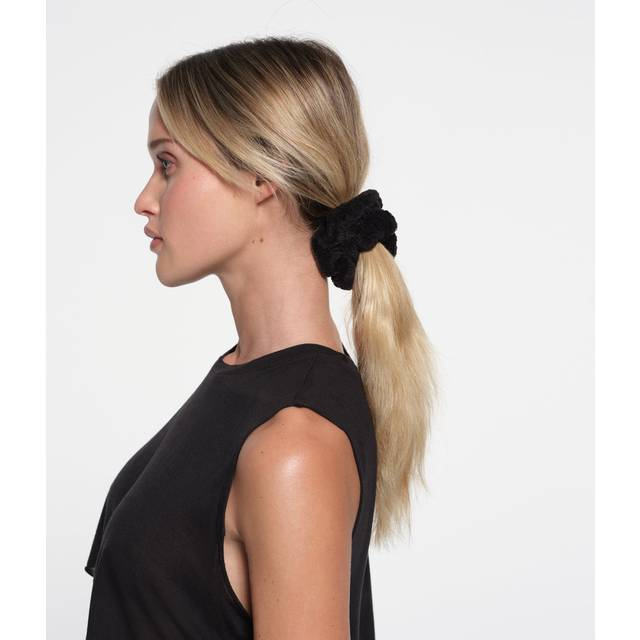 SKIMS Micro Fiber Scrunchie 2-Pack | Black | Getting Ready Accessories - Onyx - One Size