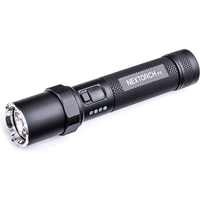 NEXTORCH P8 1300LM Mini Flashlight 3 Modes Adjustable Power Display USB Rechargeable Waterproof Pocket Tactical Torch