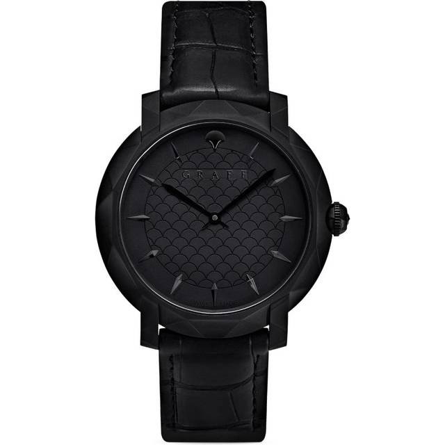 Graff Titanium Dlc Eclipse Watch - Black - 43mm
