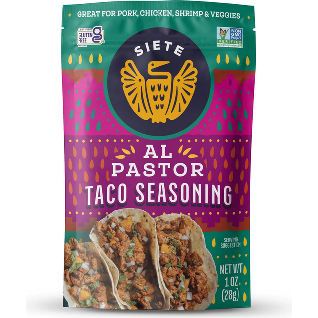 Siete Taco Seasoning Non GMO Gluten Free Al Pastor 1 oz