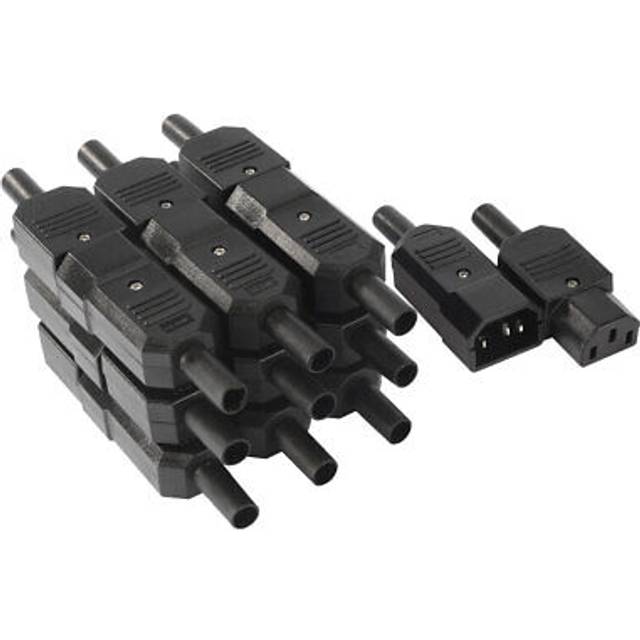10pair ac250v 10a 3p panel mount iec320 c14 socket c13 adapter connector