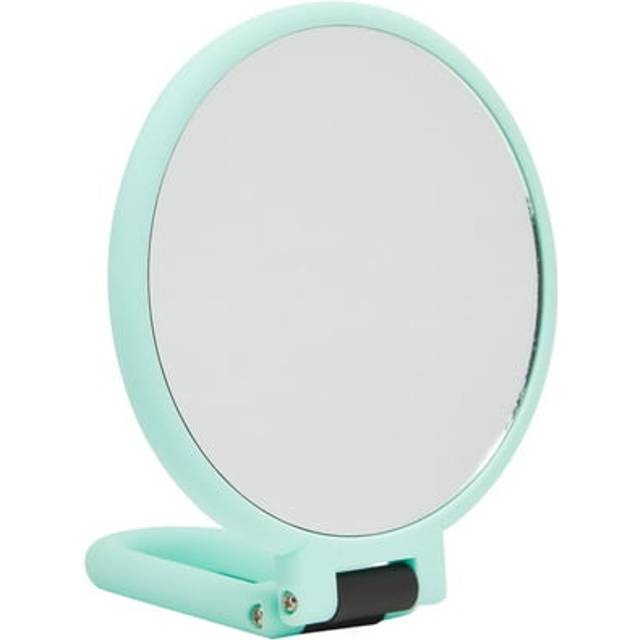 Glamlily Small Green Handheld 10x Magnifying Mirror for Makeup  Travel (9.5x5.3 in)
