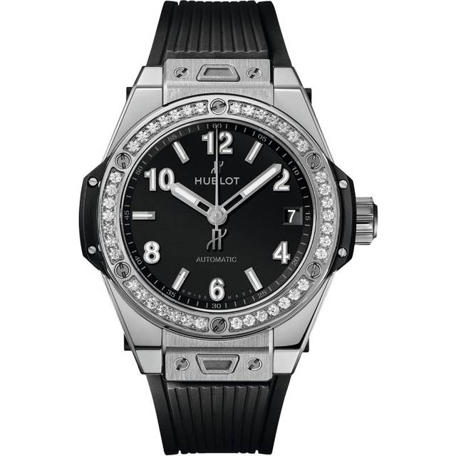 Hublot Stainless Steel and Diamond Big Bang One Click Watch - Black - 39mm