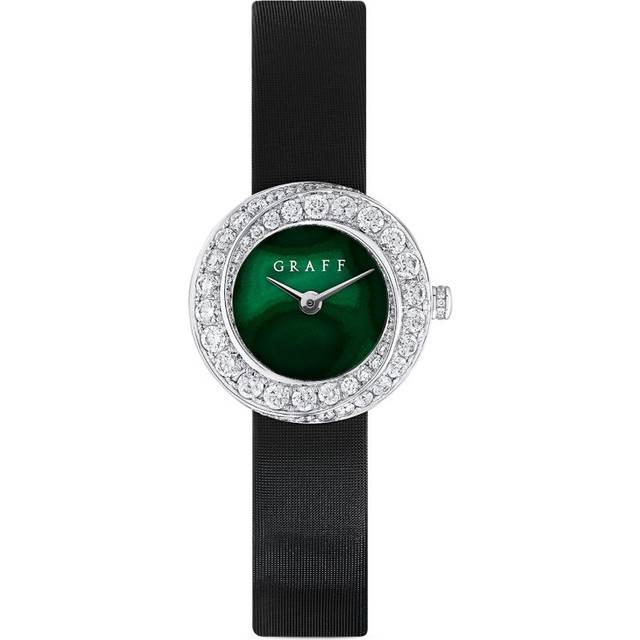 Graff White Gold and Diamond Spiral Watch - 23mm