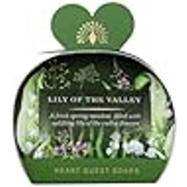 The English Soap Company Packed Guest Soaps  Luxury Sandalwood Shea Butter Heart Shaped Soaps  Moisturising Soaps for Face and Body  Lily of the Valle