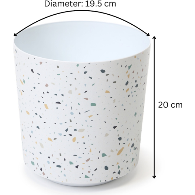 (Terrazzo) Plant Pots Decor Modern Garden Flowerpot Solo