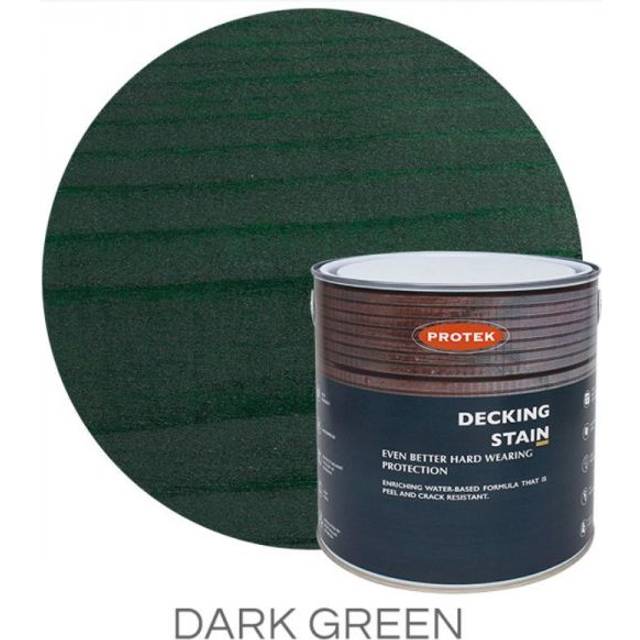 Protek Decking Stain 2.5 Litres - Dark Green - Protek Decking Stain 2.5 Litres - Dark Green