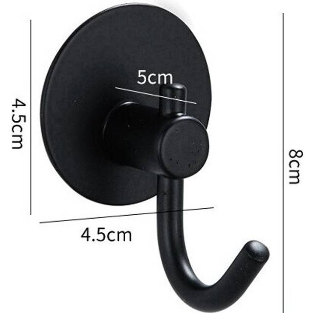 (a-9 stainless steel) Multi-purpose Wall Hook Door Keys Cloth Coat Hook Bathroom Towel Robe Hanger Hook Adhesive Kitchen Hardware Rack Shelf Bag Hook