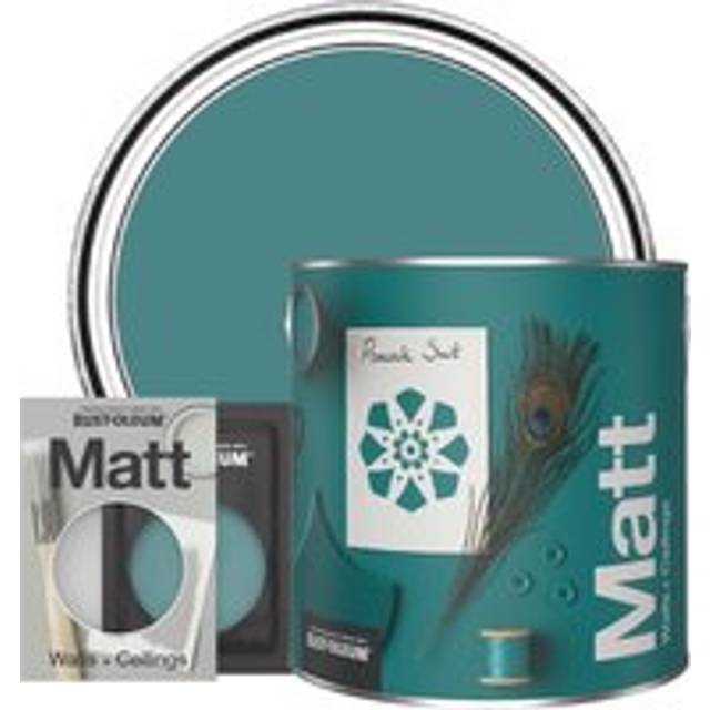 Rust-Oleum Washable Matt Wall Paint - PEACOCK SUIT - 10ml - Green