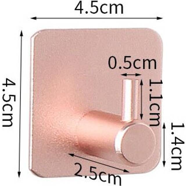 (a-A-Pink) Multi-purpose Wall Hook Door Keys Cloth Coat Hook Bathroom Towel Robe Hanger Hook Adhesive Kitchen Hardware Rack Shelf Bag Hook