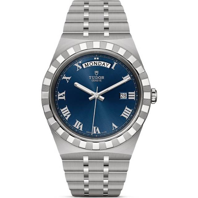 Tudor Royal Day + Date Stainless Steel Watch - Blue - 41mm
