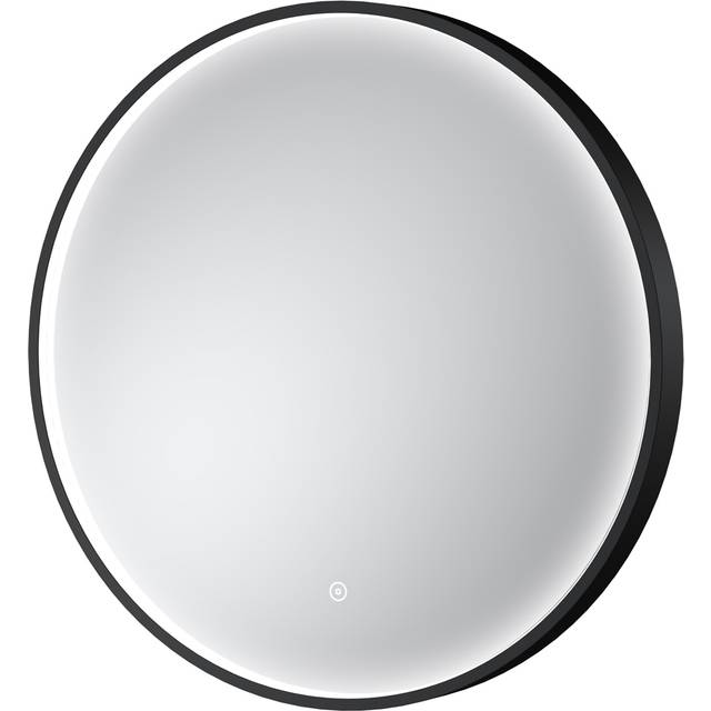 nuie Black Frame LED Mirror - 600mm - Black, Black
