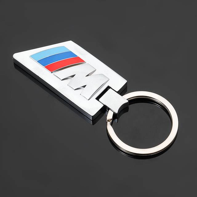 (A) Fashion BMW Keychain Lanyard Business Gift Key Chain Men Women Car Key