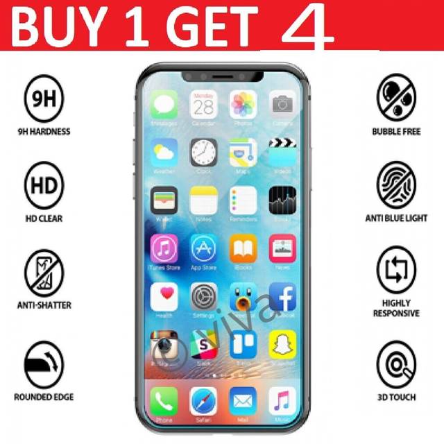 Tempered glass screen protector for iphone 15 14 13 12 11 pro mini xr x max plus