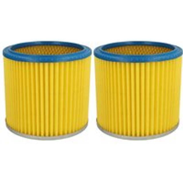 2x Cartridge Filter compatible with Budget wvc 1600 Vacuum Cleaner - Blue Yellow - Vhbw