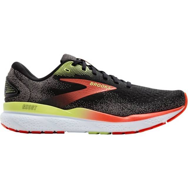 Brooks Ghost 16 Shoes Black Orange SS25, Size 41 - EUR