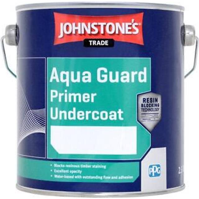 Johnstone's - Johnstones Trade Aqua Guard Durable Water Based Primer Undercoat White 2.5 Litre - Brilliant White