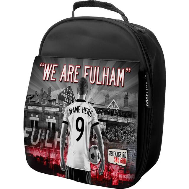 Personalised fulham football lunch bag kids insulated school lunch box gift af53