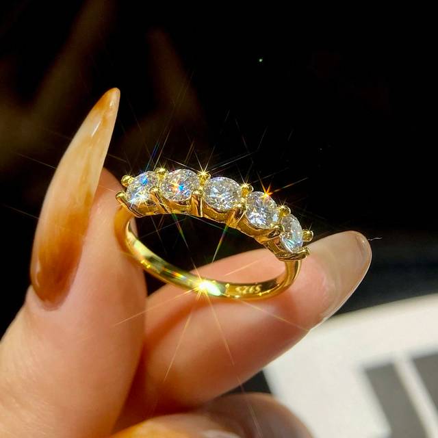 Esberry 1pc Sparkle Cubic Zirconia Engagement Ring Wedding Band For Women S925 Sterling Silver Promise Ring Eternity Ring Valentine&#39;s Day Fine Ladies Jewelry
