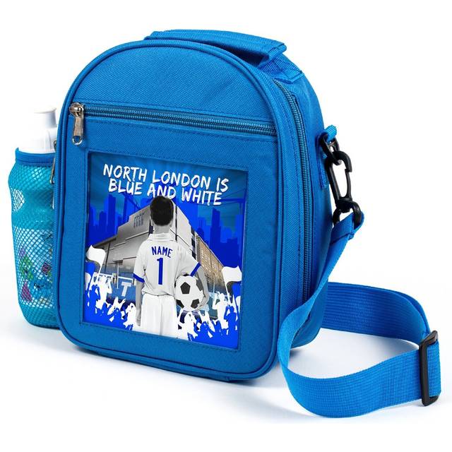 Personalised tottenham lunch bag boys football school children lunchie gift cf57