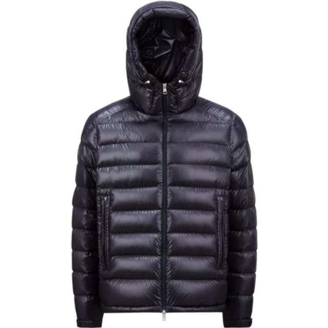 MONCLER Besines Short Puffer Jacket - Blue