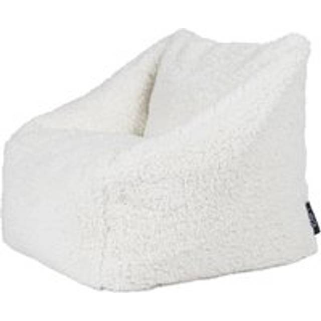Kids Bean Bag Chair, Fluffy Armchair Beanbag for Girls and Boys - White