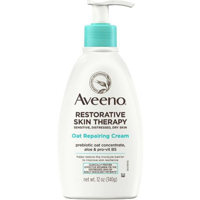 Aveeno Calm + Restore Oat Repairing Lotion for Senstive Skin - Fragrance Free 12 oz