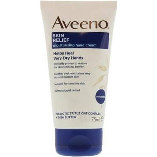 3 x aveeno skin relief moisturising hand cream 75ml